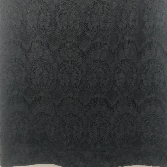 J Crew Black Lace Pencil Skirt Size 6 - Picture 3 of 11